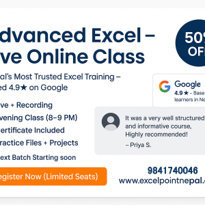 Advanced Excel Live Class - Post